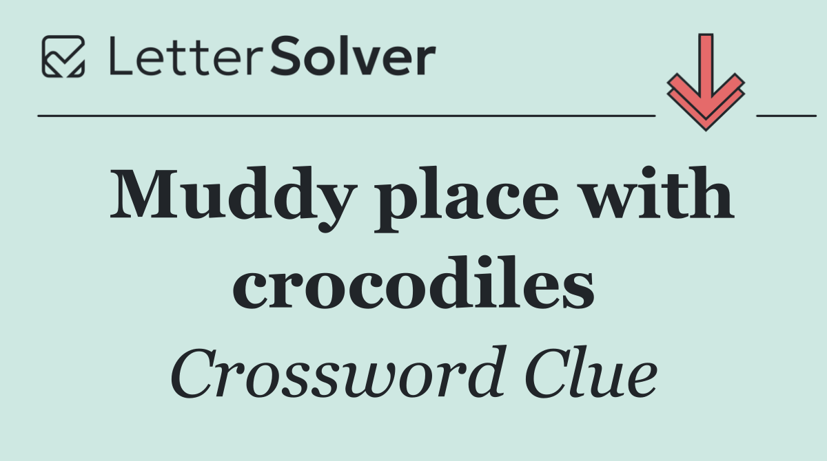 Muddy place with crocodiles