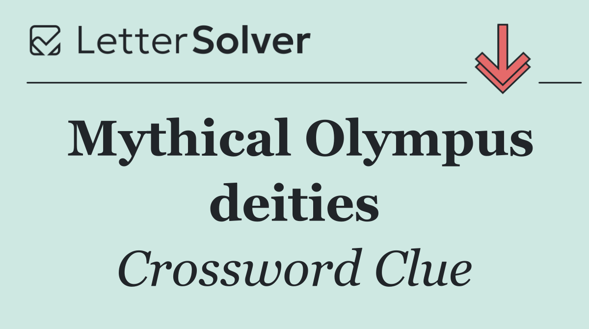 Mythical Olympus deities