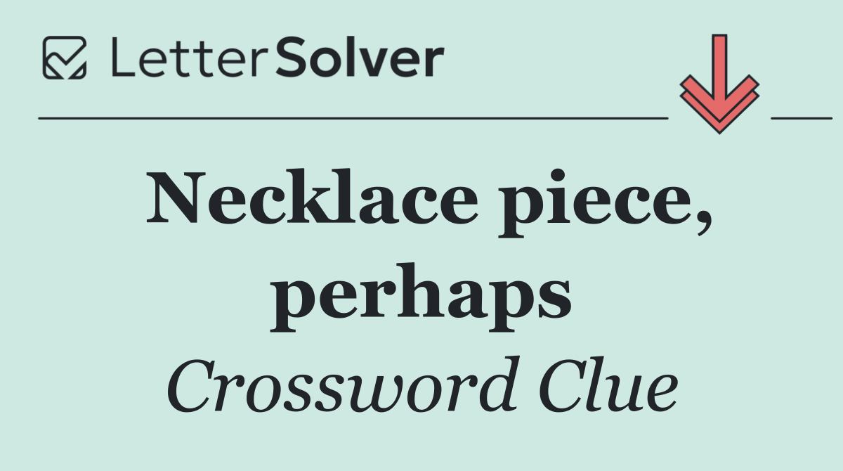 Necklace piece, perhaps
