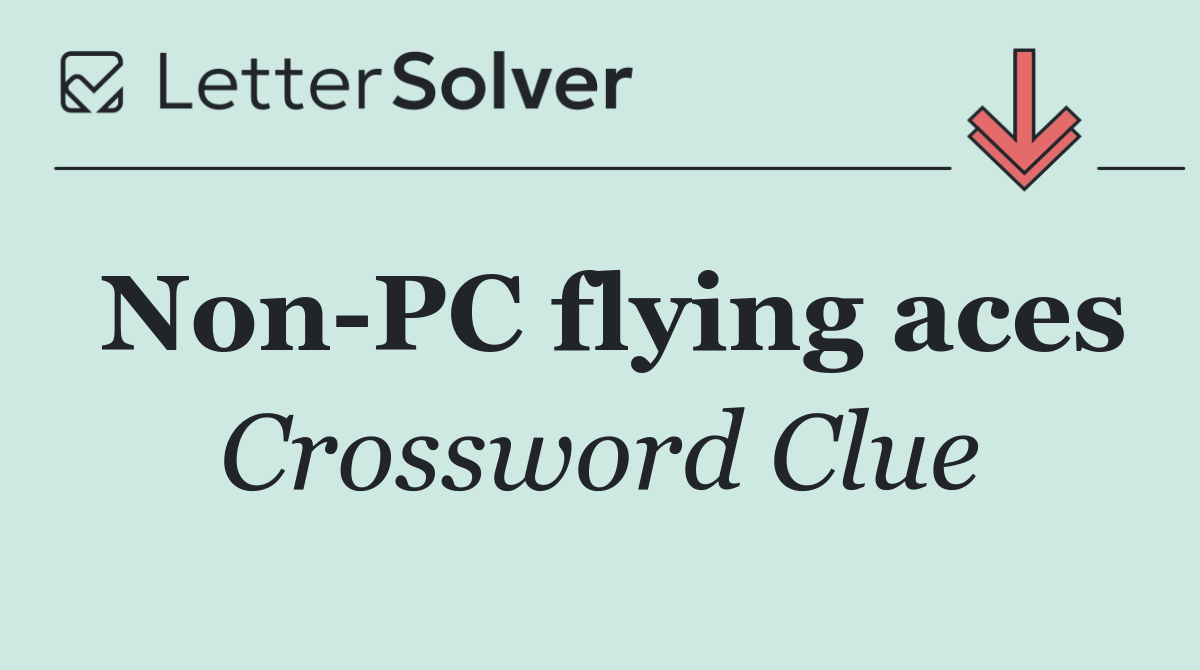Non PC flying aces