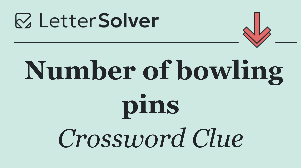 Number of bowling pins