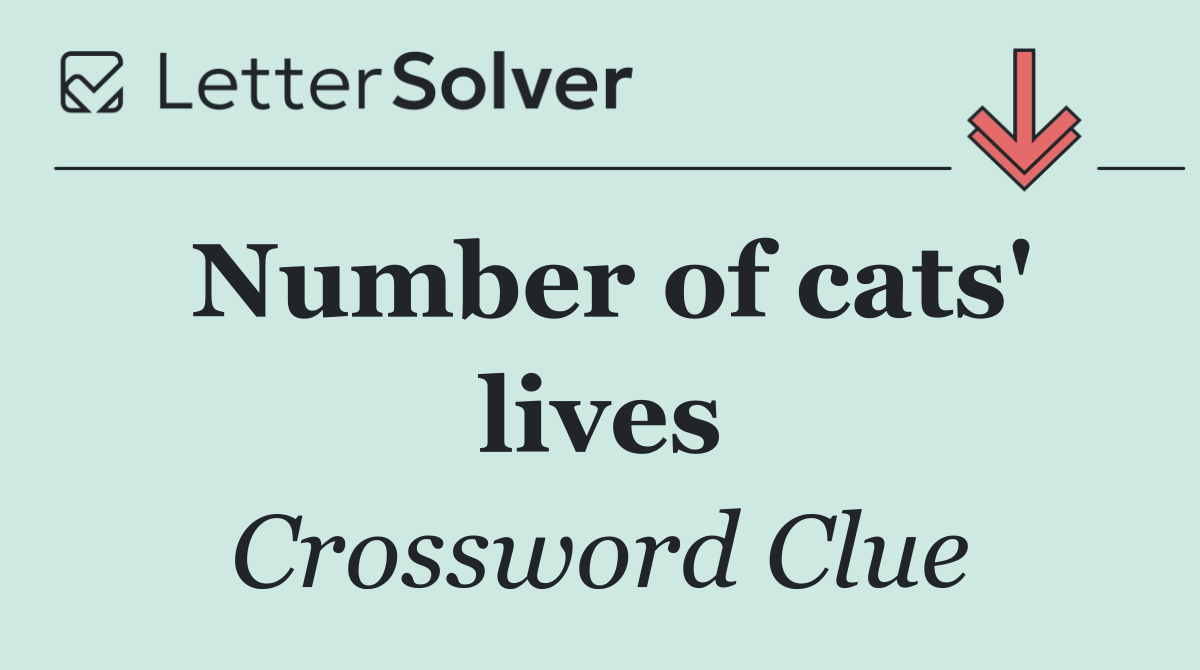 Number of cats' lives