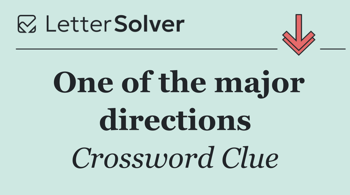 One of the major directions
