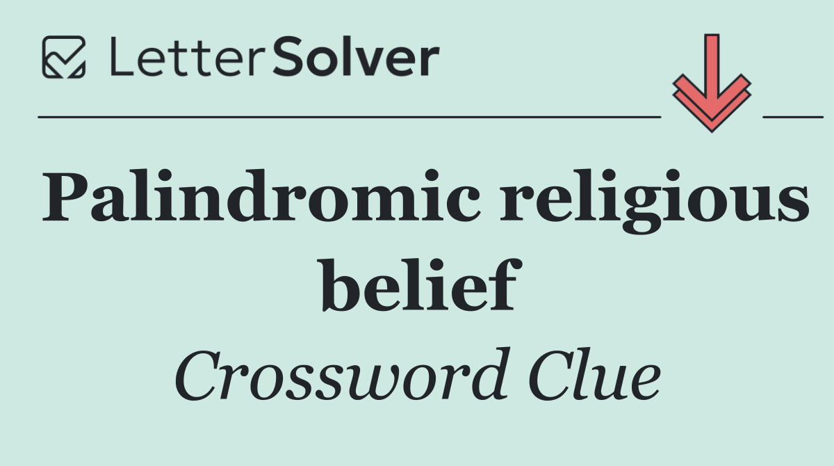 Palindromic religious belief