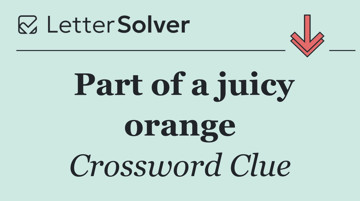 Part of a juicy orange