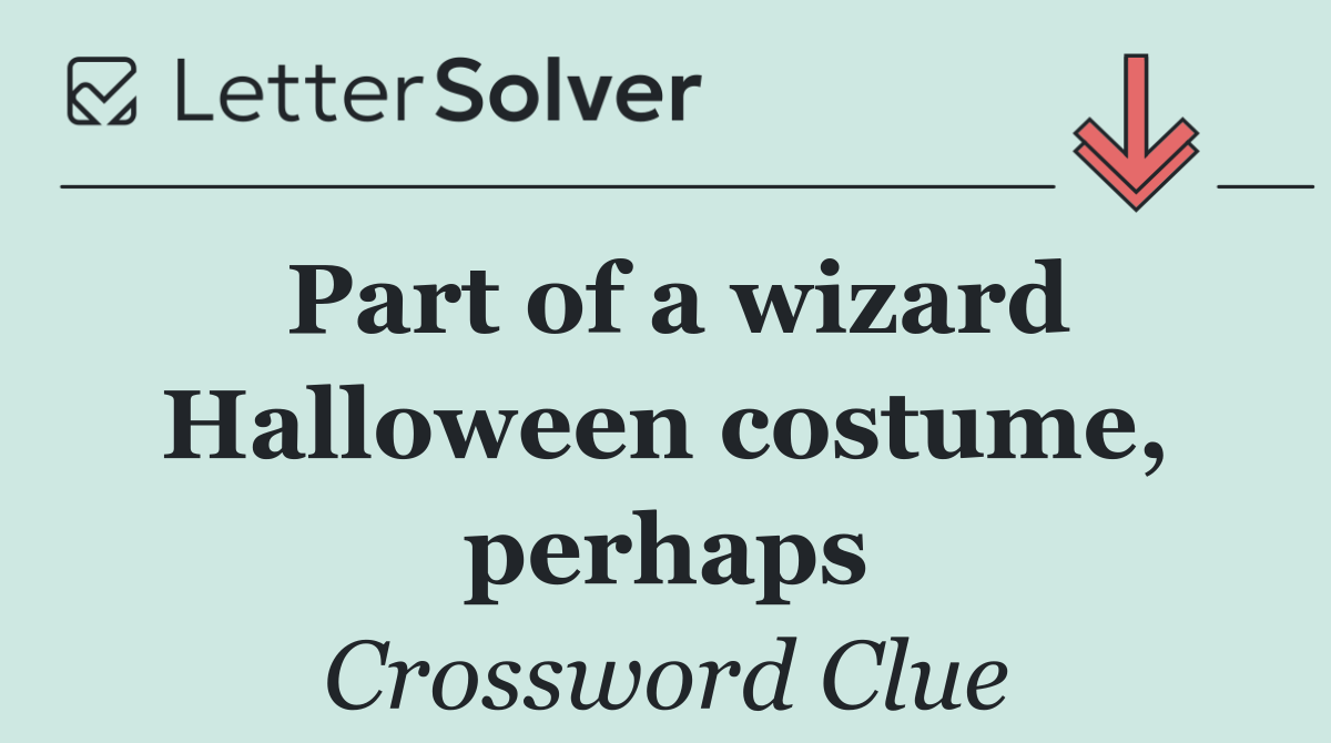 Part of a wizard Halloween costume, perhaps