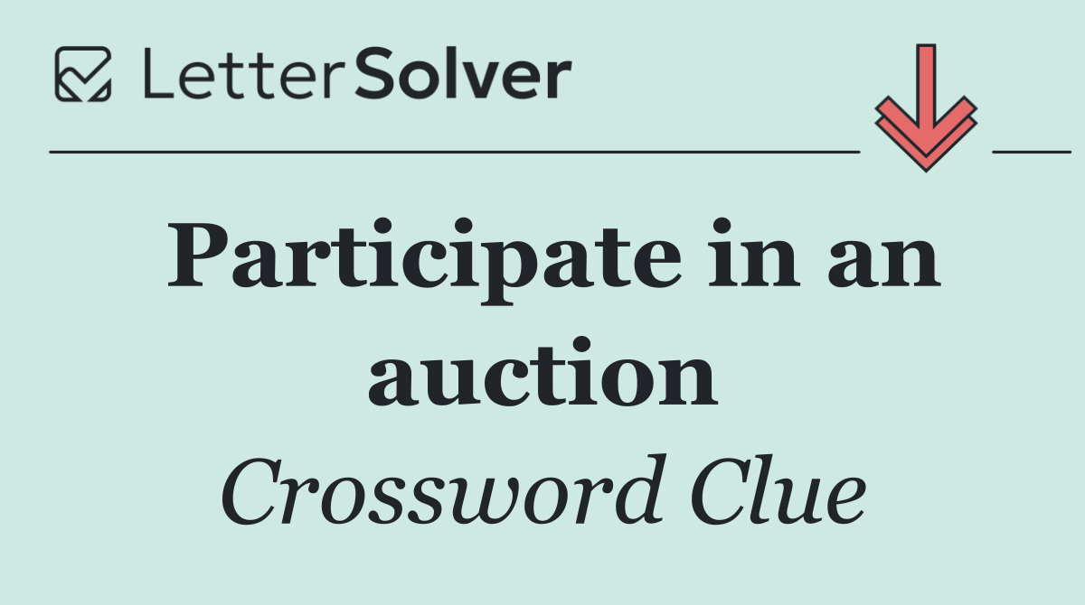 Participate in an auction