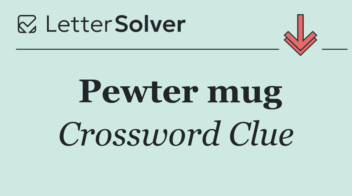 Pewter mug