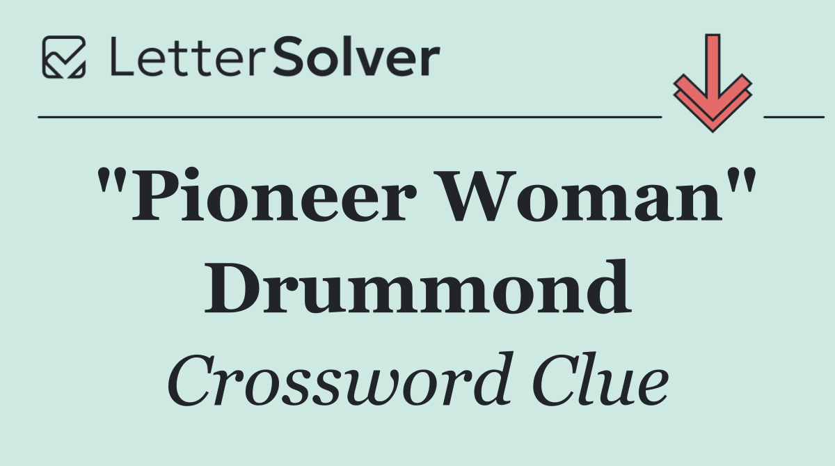 "Pioneer Woman" Drummond