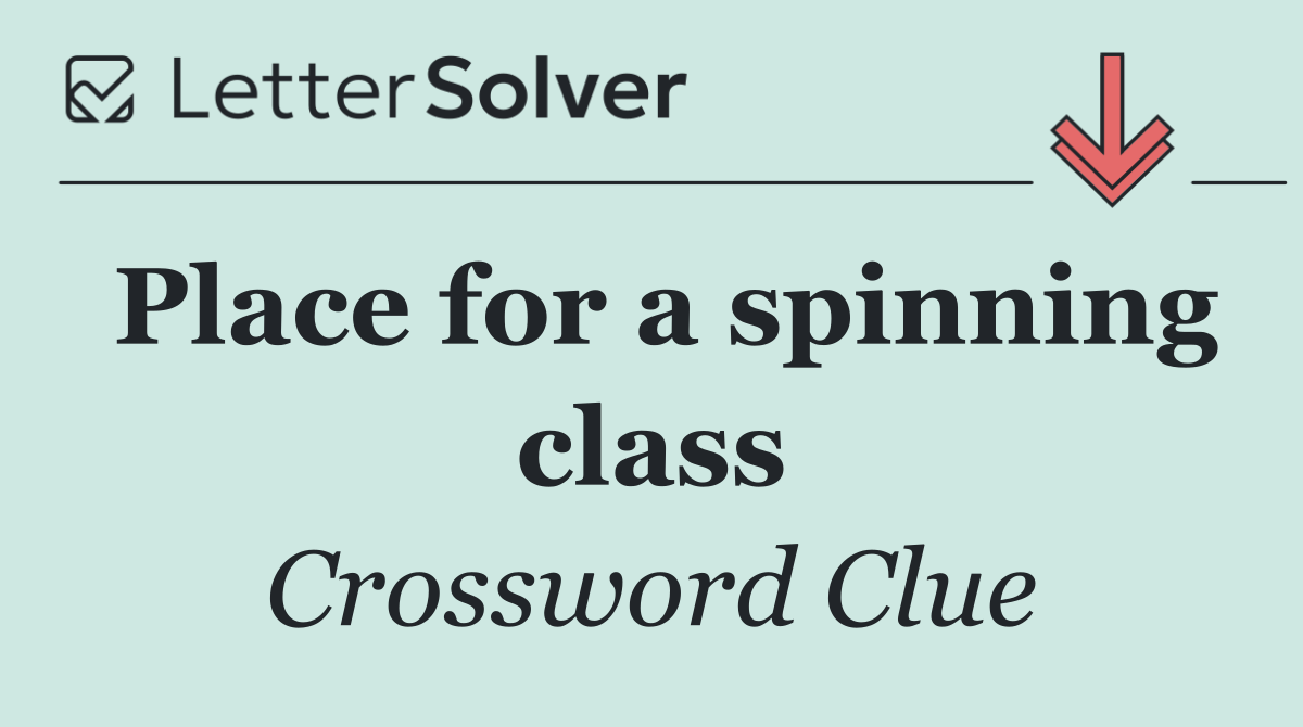 Place for a spinning class