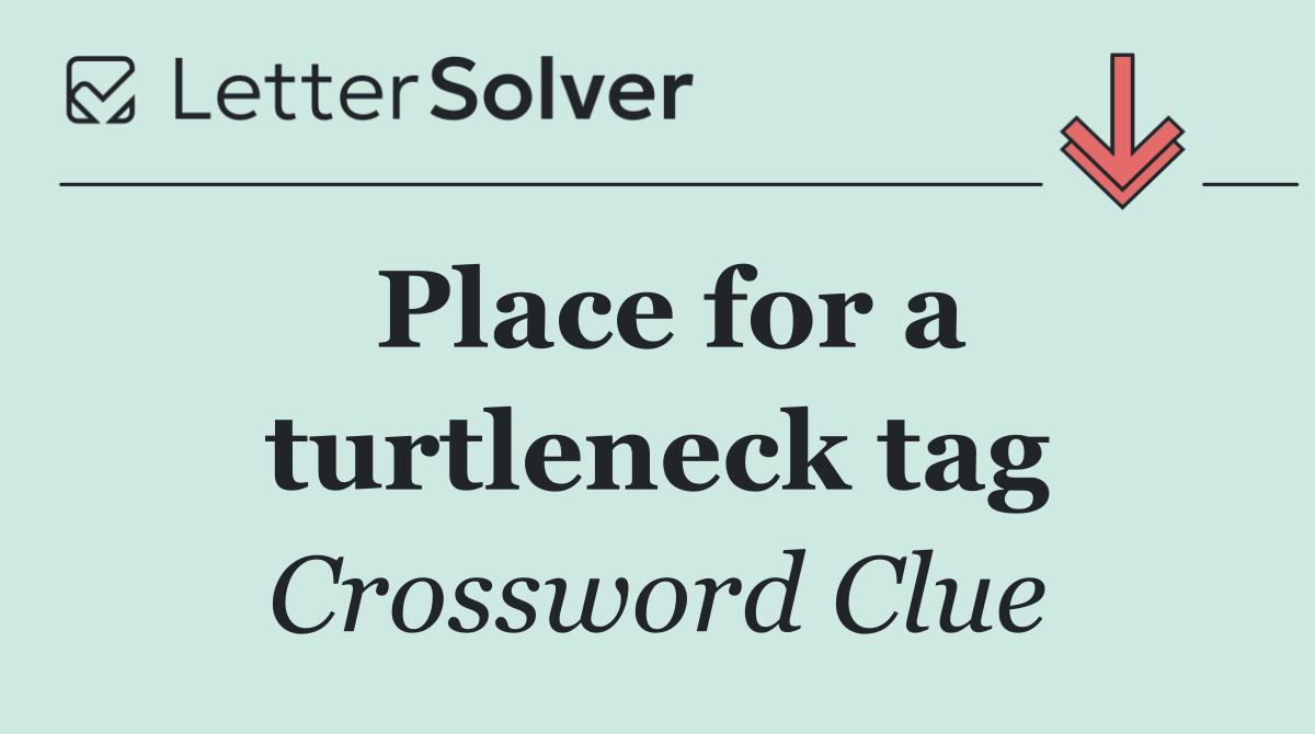 Place for a turtleneck tag