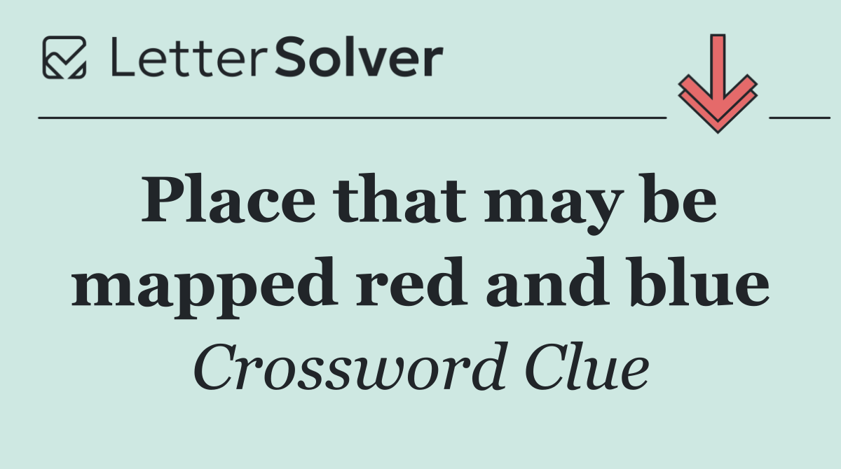 Place that may be mapped red and blue