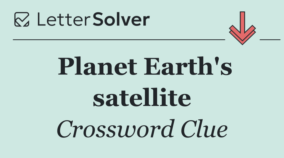 Planet Earth's satellite