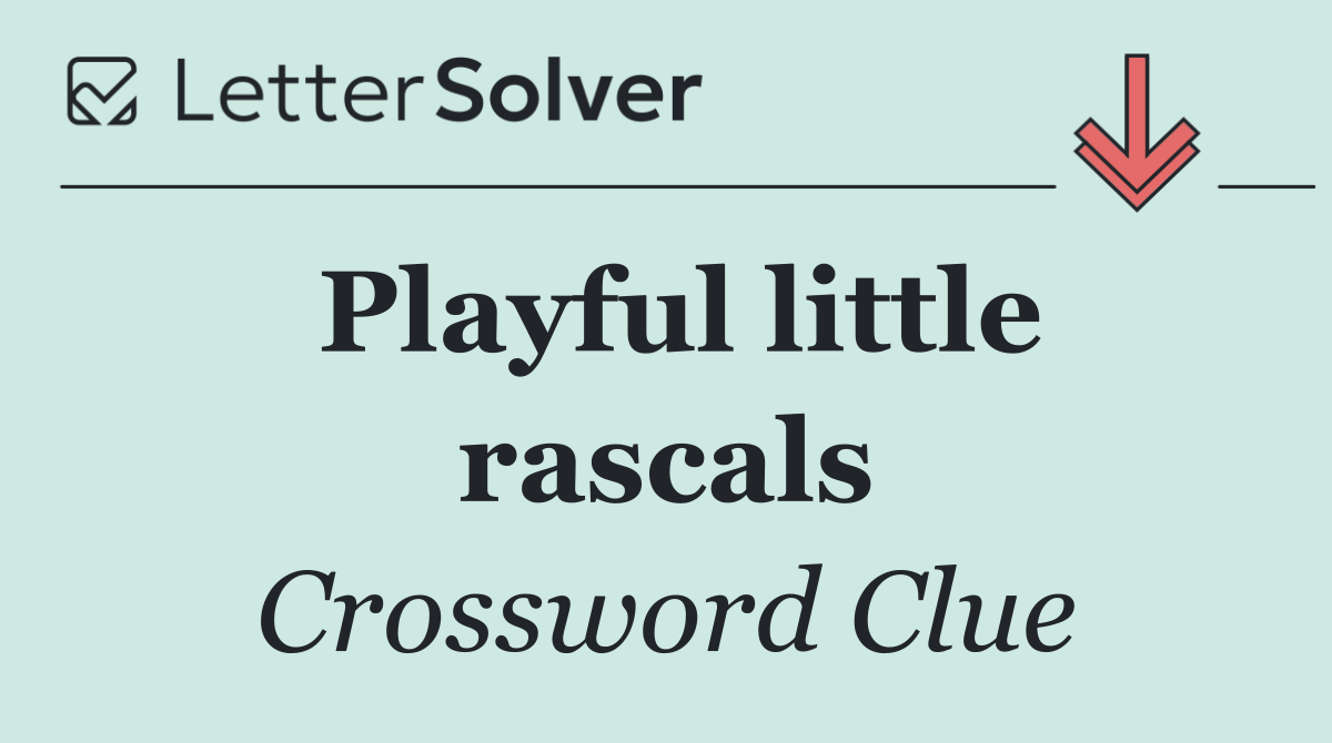 Playful little rascals