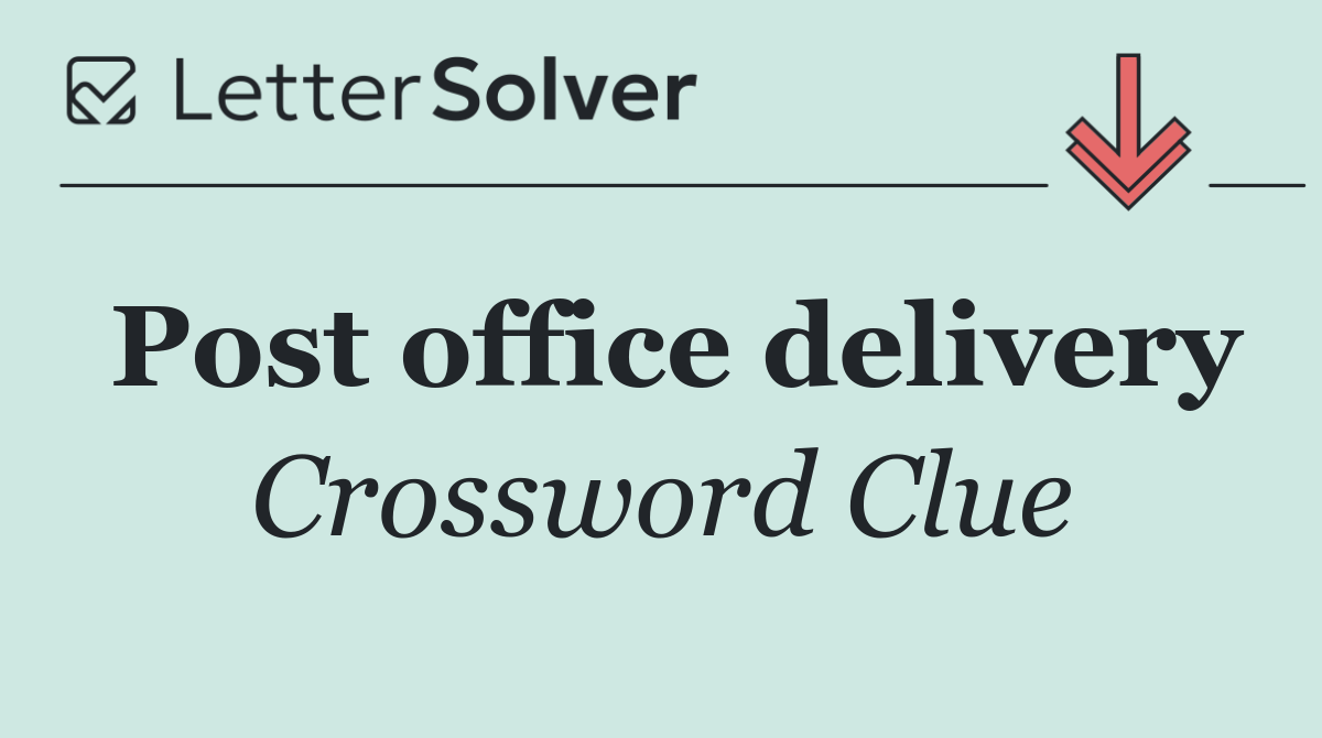 Post office delivery