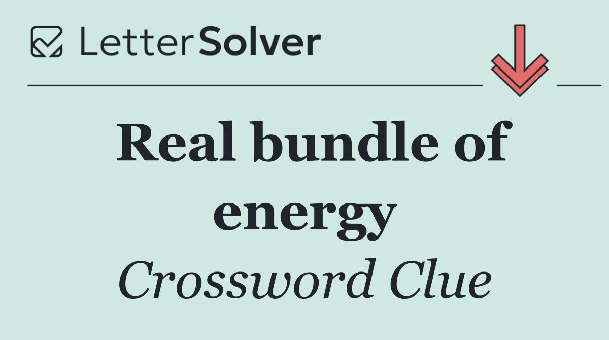 Real bundle of energy