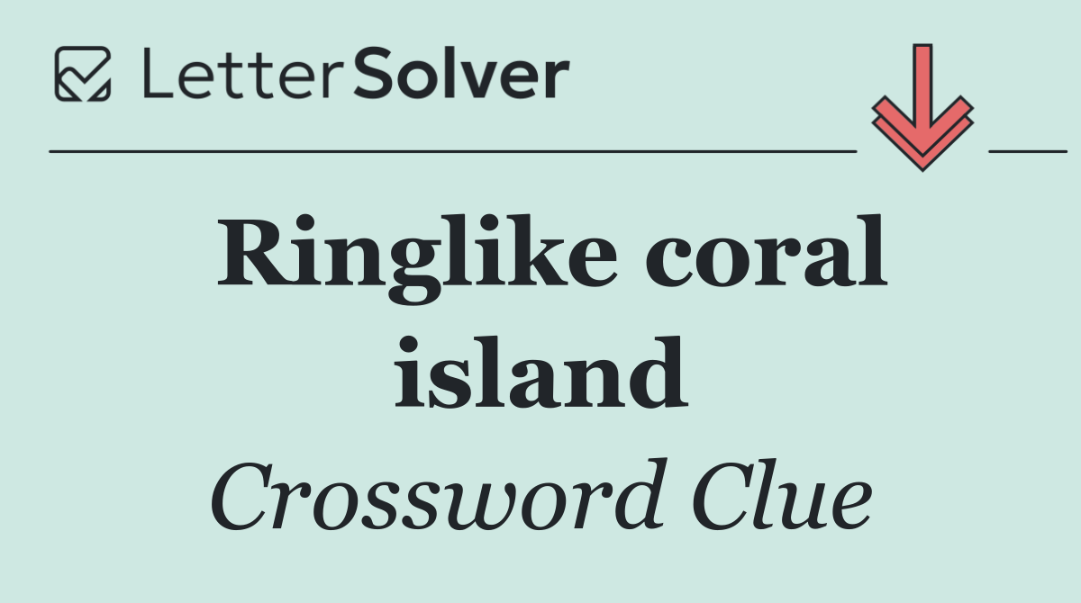 Ringlike coral island