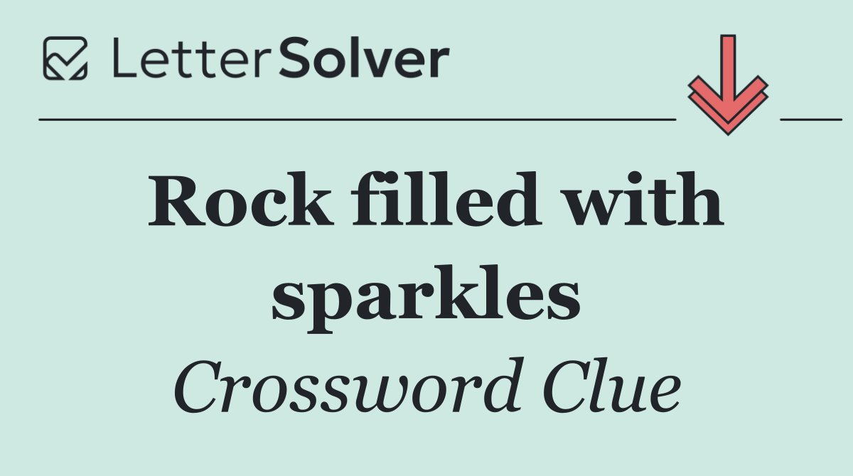 Rock filled with sparkles