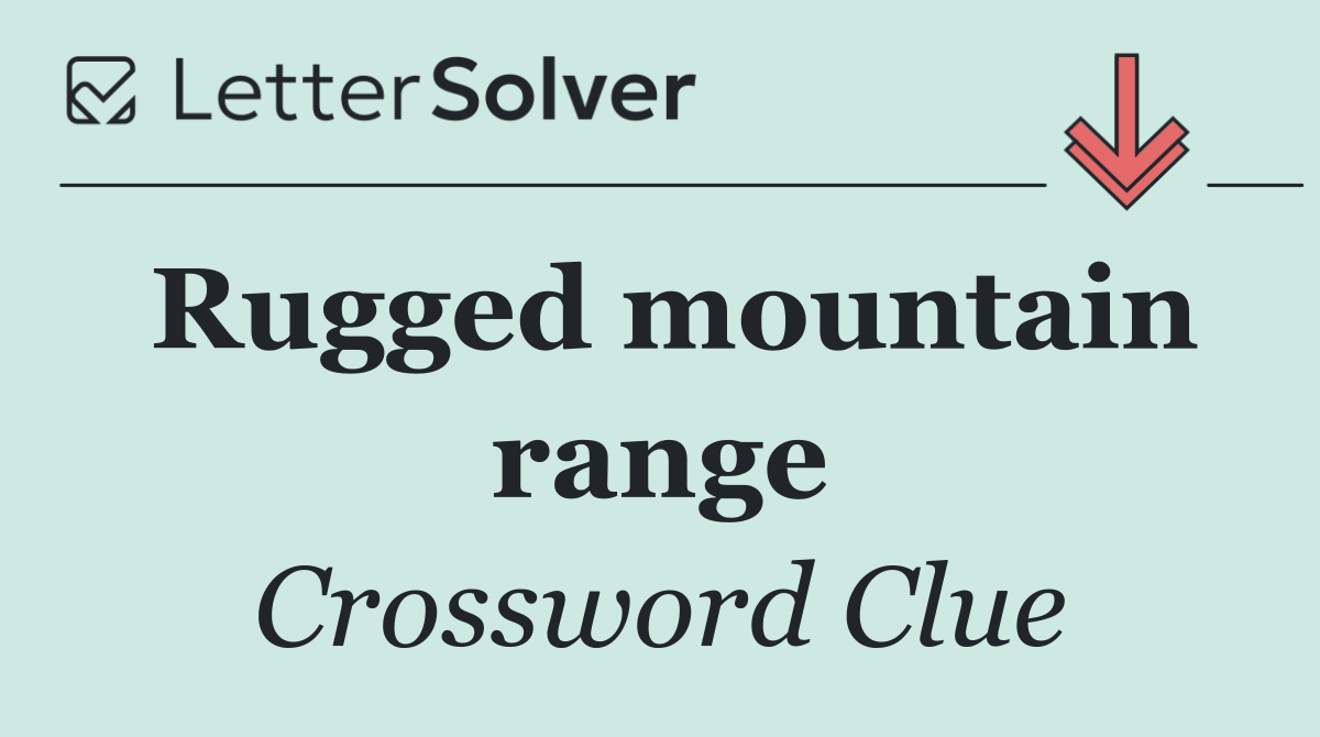 Rugged mountain range