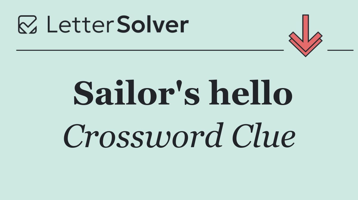 Sailor's hello