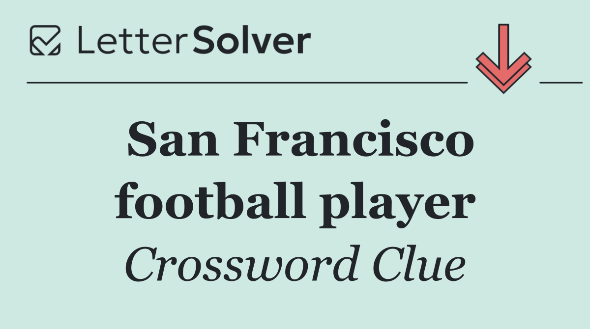 San Francisco football player
