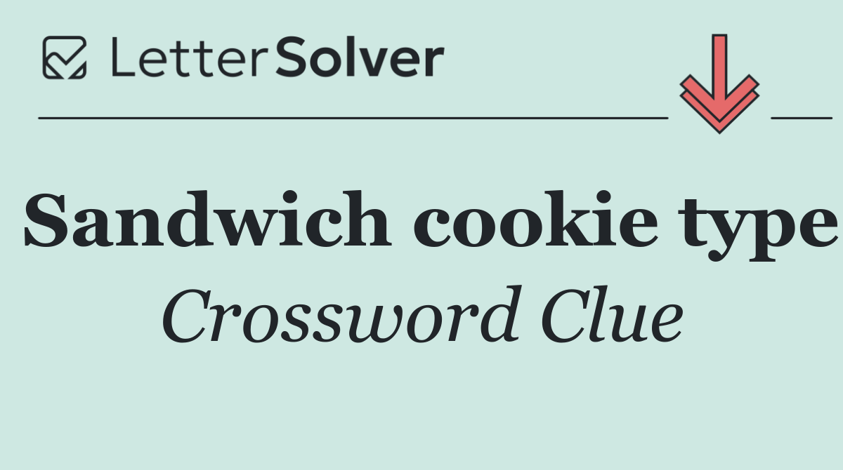 Sandwich cookie type