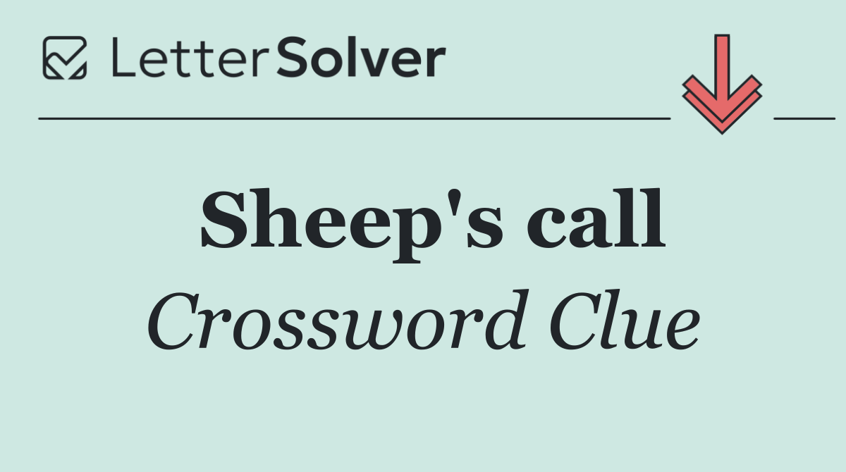 Sheep's call