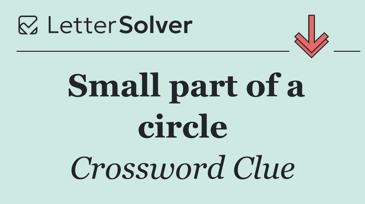 Small part of a circle