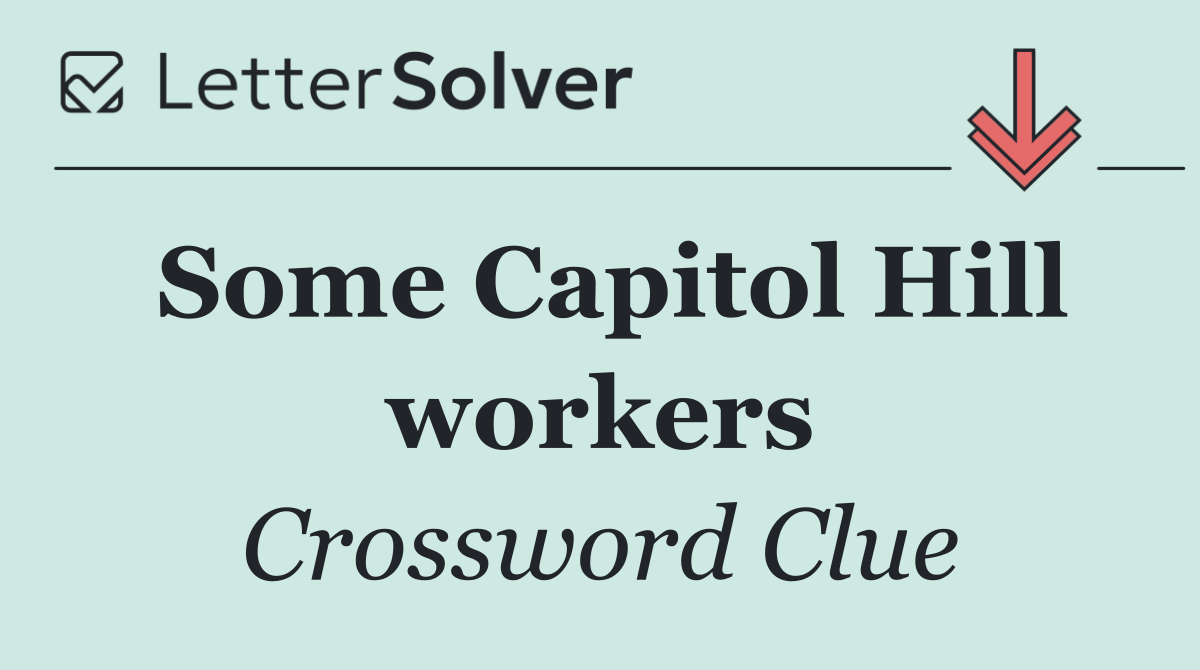 Some Capitol Hill workers