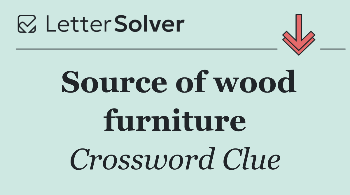Source of wood furniture