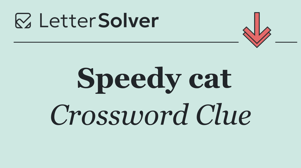 Speedy cat