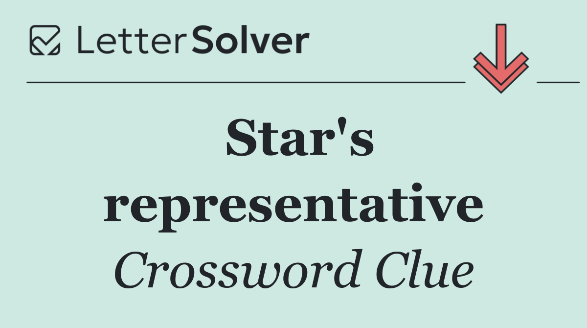 Star's representative