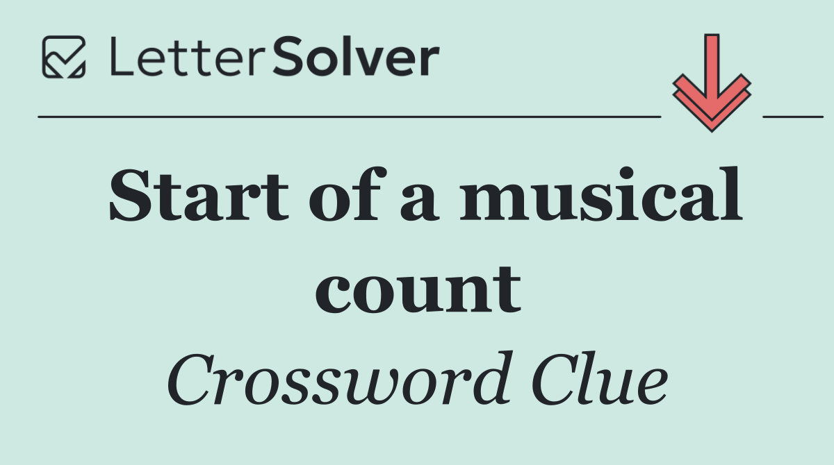 Start of a musical count