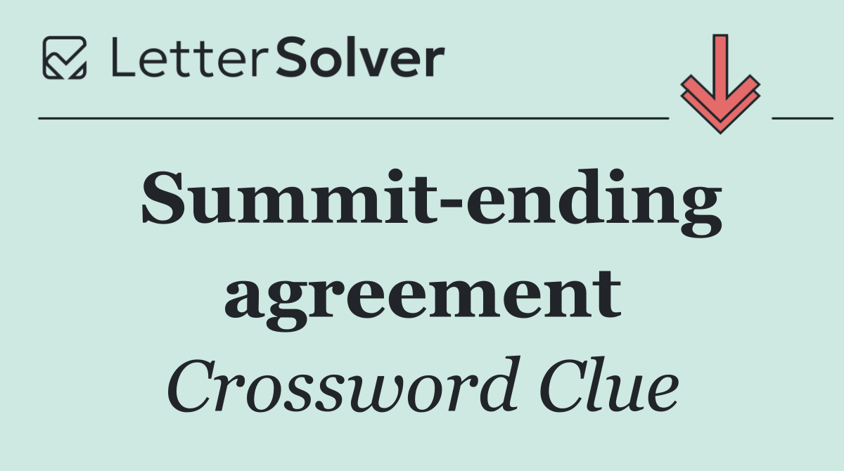 Summit ending agreement