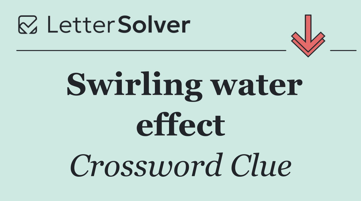 Swirling water effect