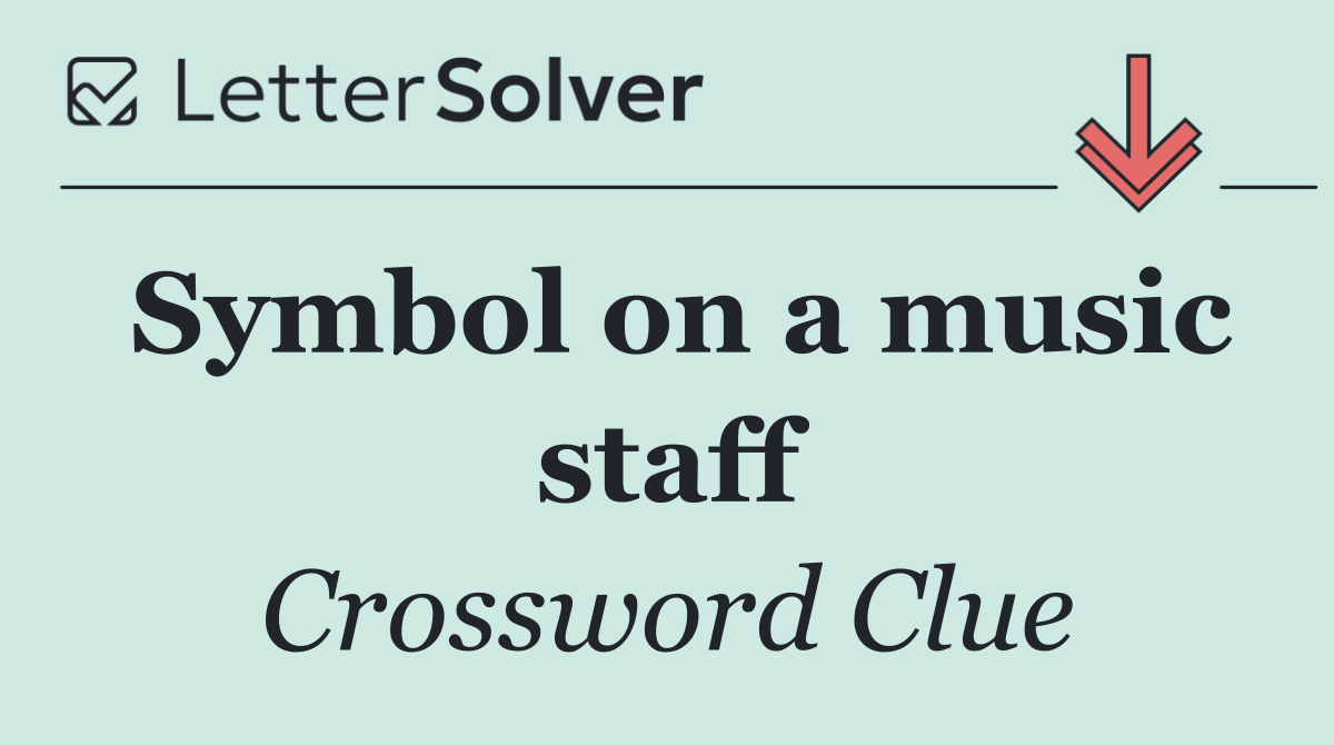 Symbol on a music staff