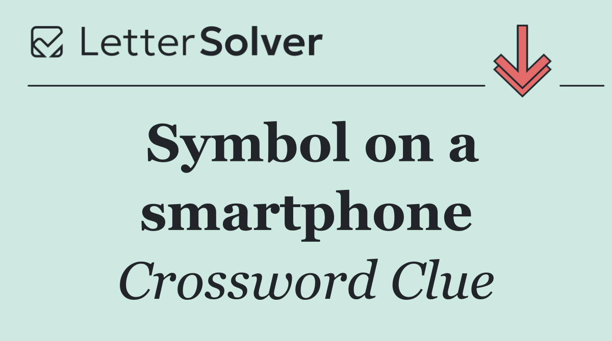 Symbol on a smartphone