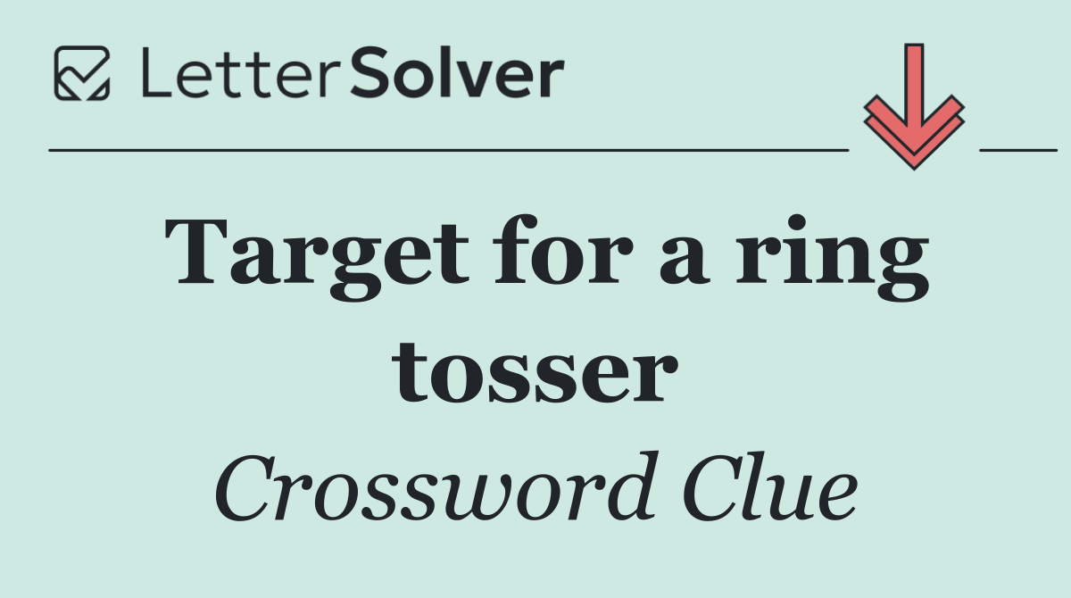 Target for a ring tosser