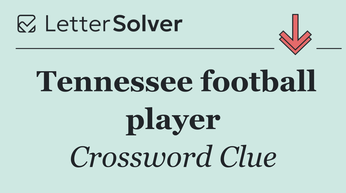 Tennessee football player