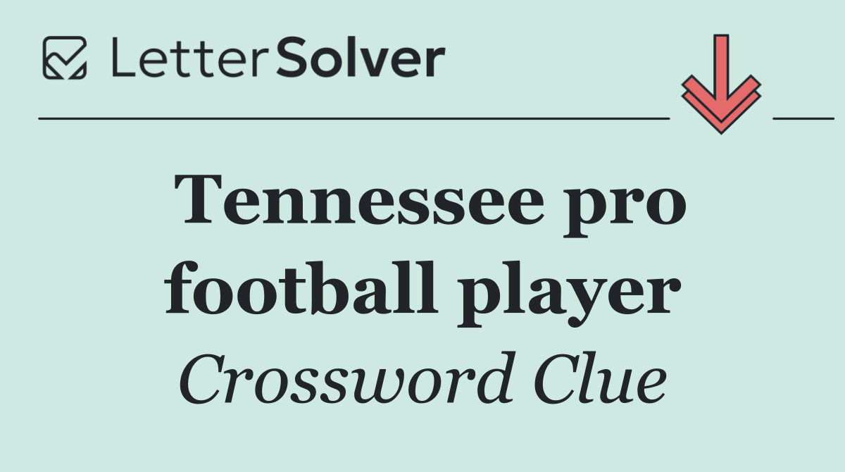 Tennessee pro football player