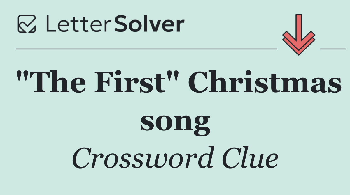 "The First" Christmas song