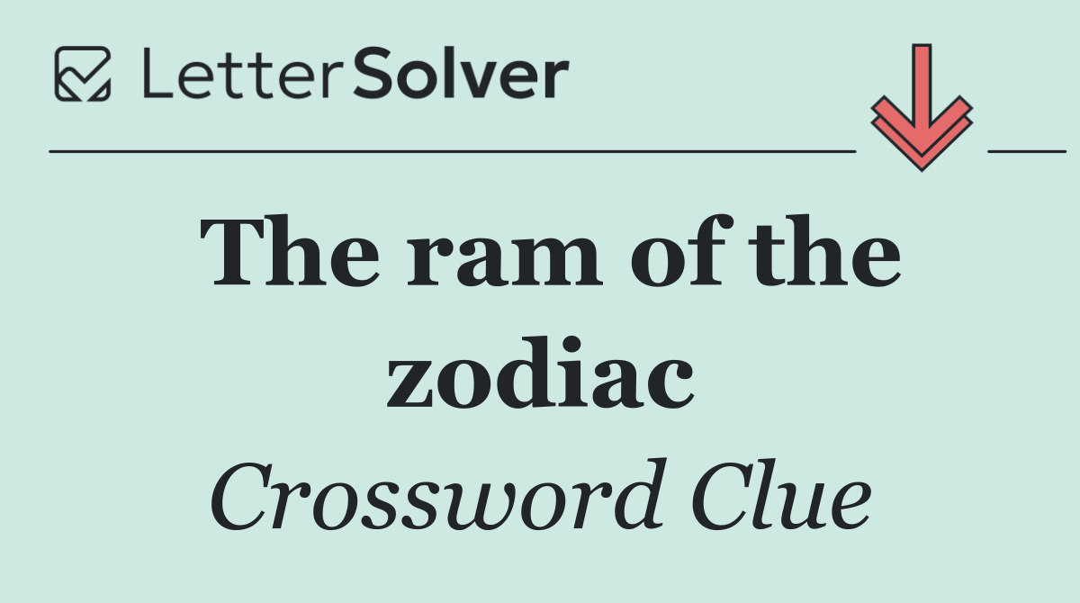 The ram of the zodiac
