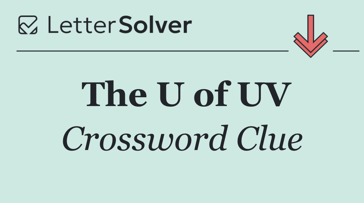 The U of UV