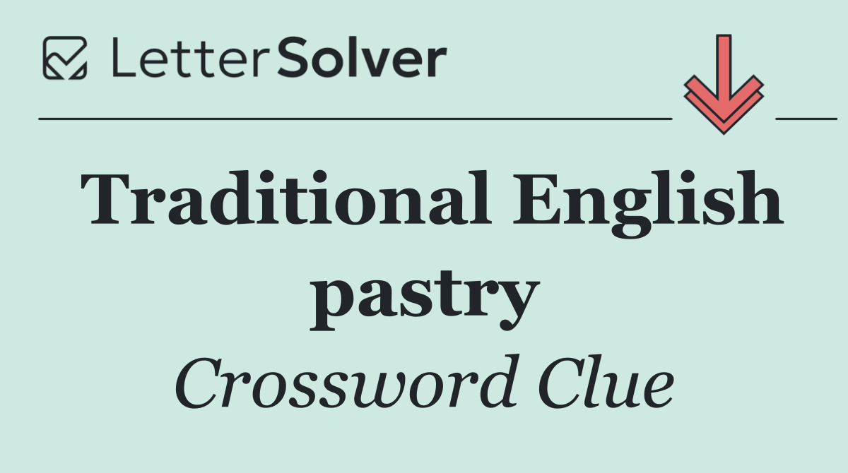 Traditional English pastry