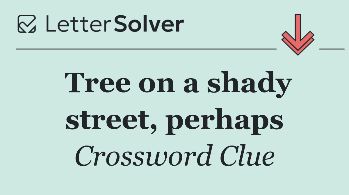 Tree on a shady street, perhaps
