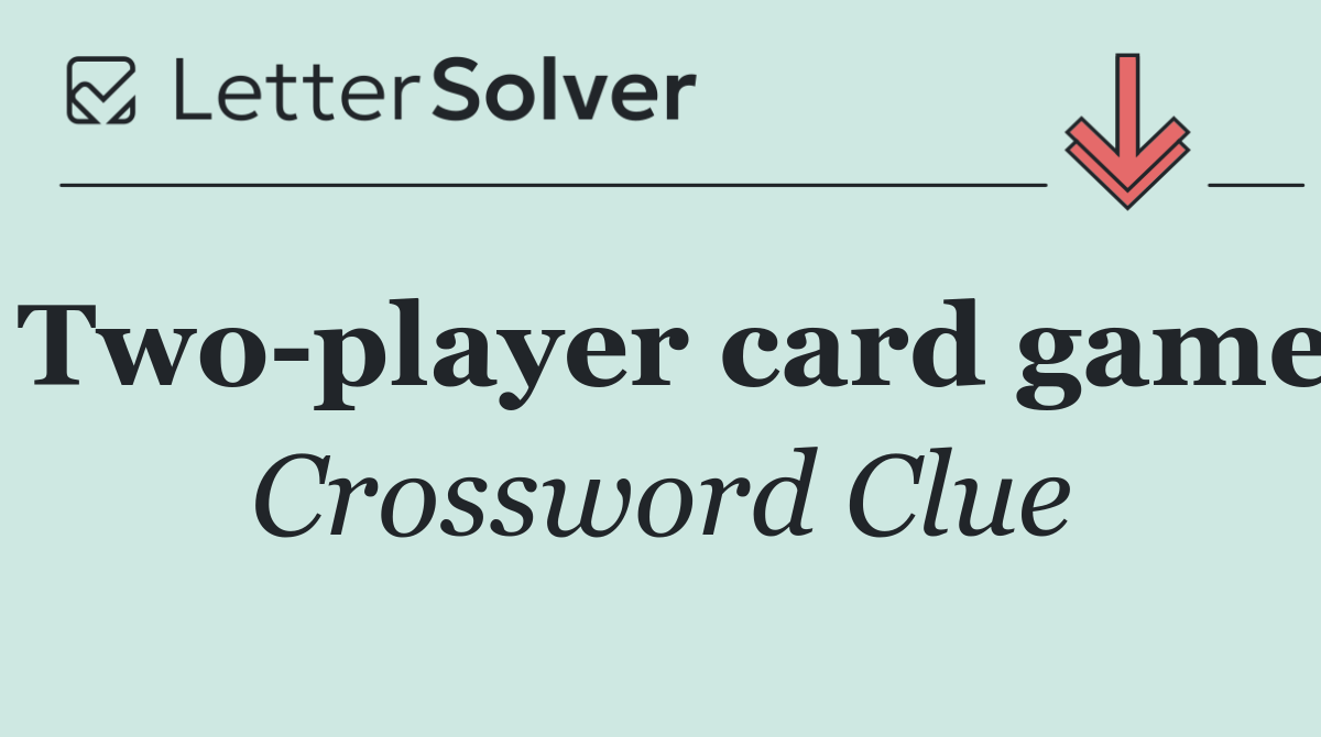 Two player card game