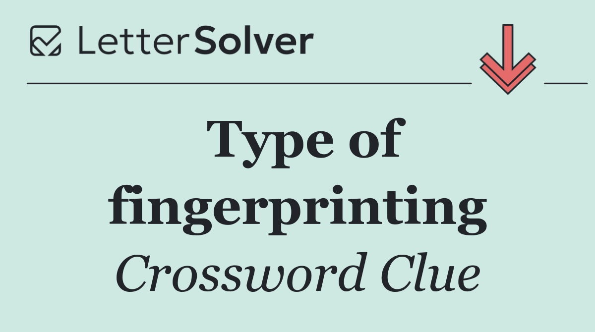 Type of fingerprinting