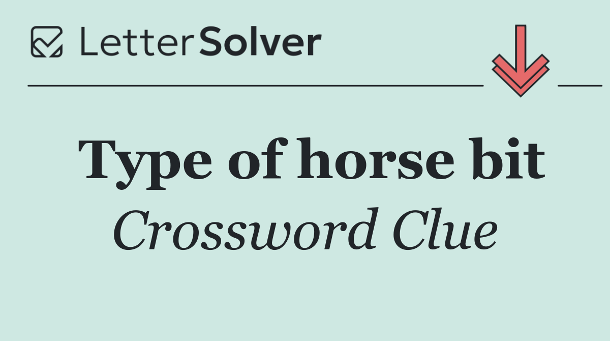 Type of horse bit
