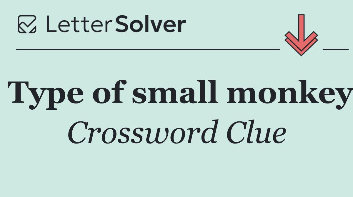 Type of small monkey