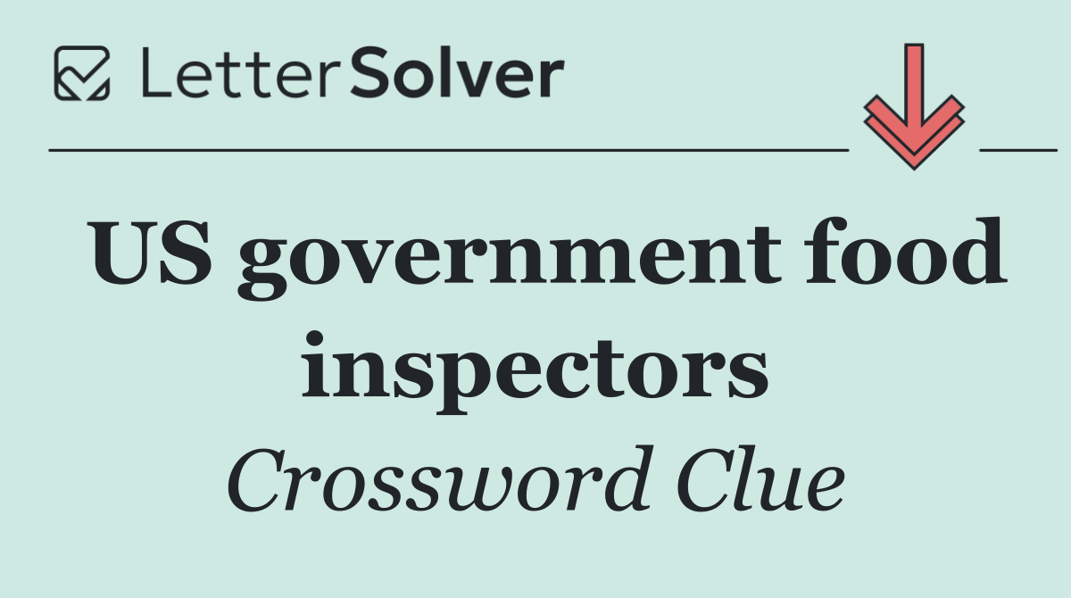 US government food inspectors